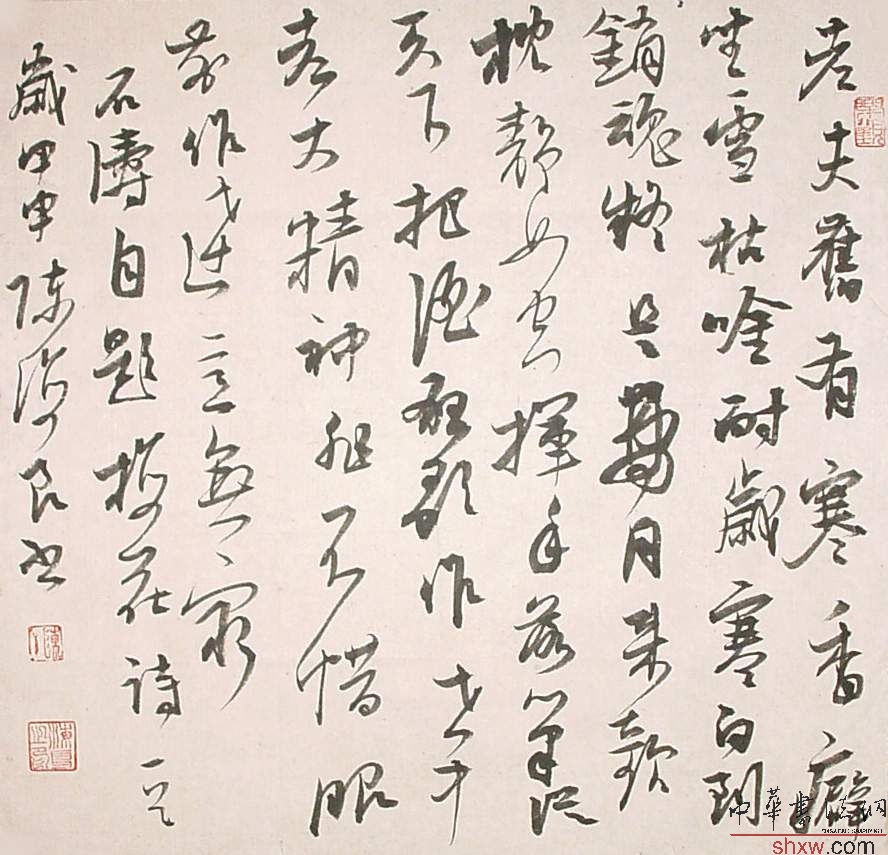 陈海良：行书石涛自题梅花诗一首