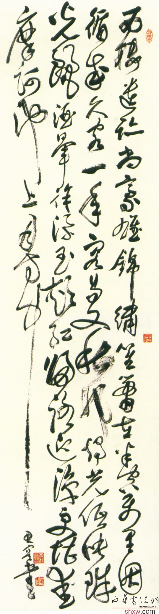 草书立轴陆游宴西楼