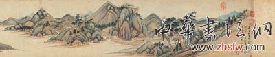 董其昌《仿黄公望富春大岭图》局部。嘉德供图