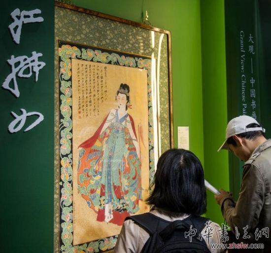 北京占了全国前十个城市拍卖总成交额的一半，图为中国嘉德春拍中上拍的张大千作品