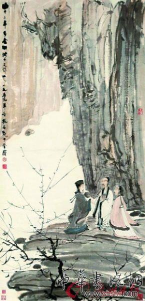 傅抱石《后赤壁图》。