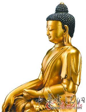 明永乐鎏金铜释迦牟尼佛坐像（局部）