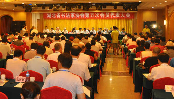 湖北省书法家协会第五次会员代表大会顺利召开
