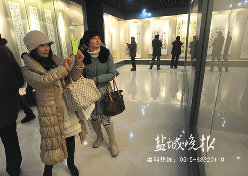 宋曹故里八人书法展在江苏盐城举行