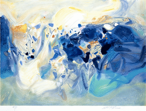 著名画家朱德群逝世 留世油画作品赏析【3】