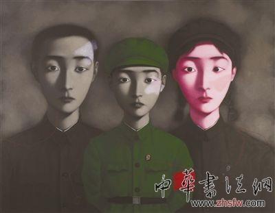 《血缘：大家庭3号》是张晓刚《血缘》系列最重要的作品，该画继2008年后再次刷新其作品世界拍卖纪录。