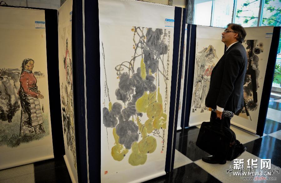 （国际）（2）联合国总部展出中国书画作品