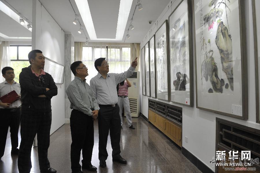 （文化）（3）萧平书画新作展在京开幕