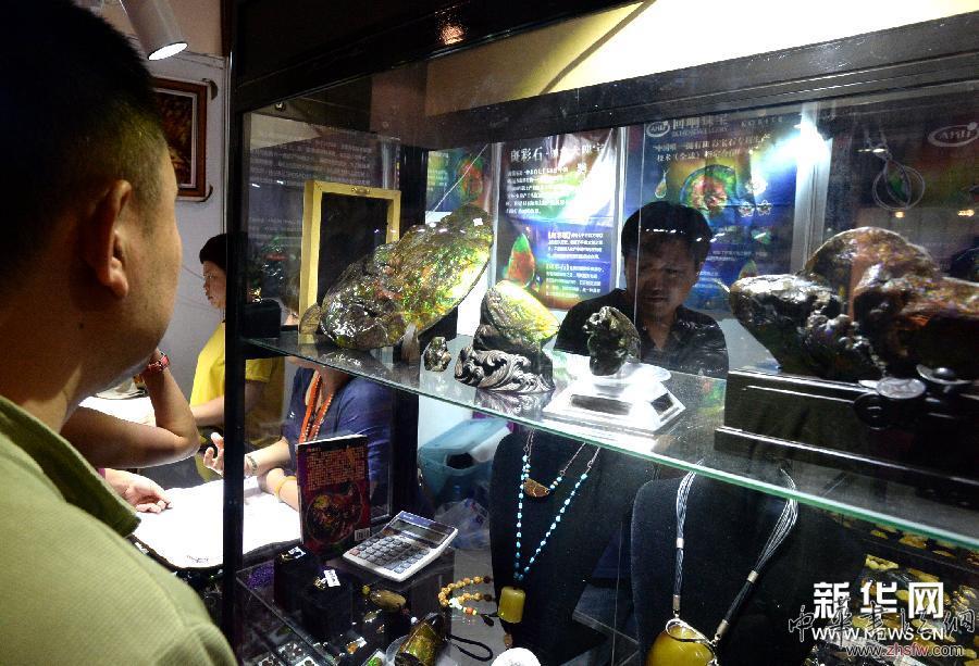 （晚报）（1）加拿大鹦鹉螺斑彩宝石现身北京