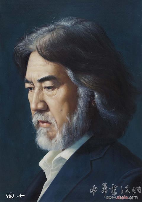 中国当代艺术鬼才田七油画人物系列作品赏析