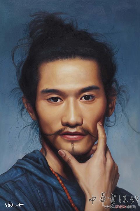 中国当代艺术鬼才田七油画人物系列作品赏析