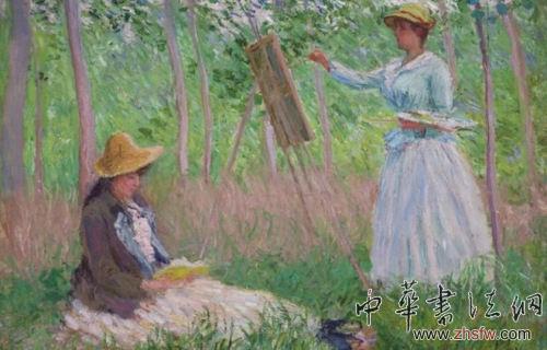 真正的莫奈作品被很多人效仿。