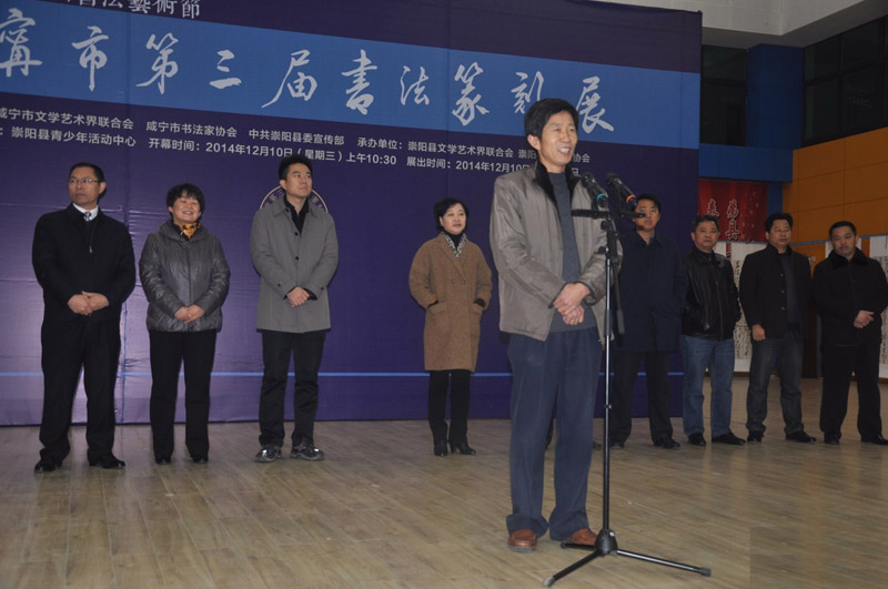 咸宁市第三届书法篆刻展开幕