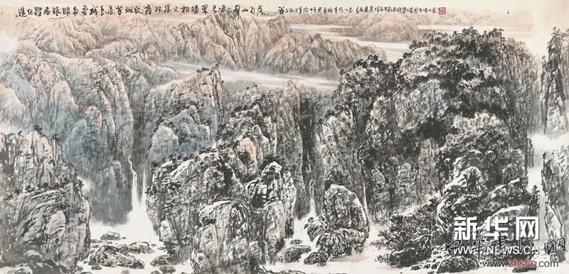 造化难名醉眼多 200×98cm 国画
