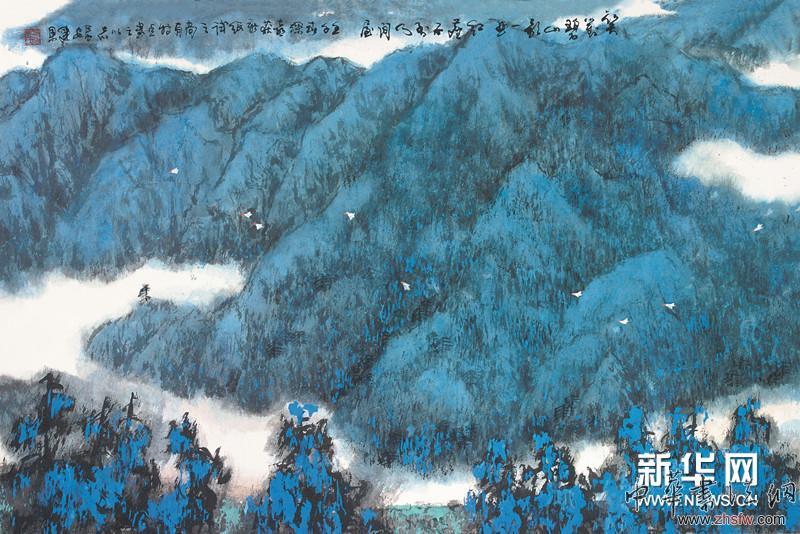 笑对碧山歌一曲 87×57cm 国画