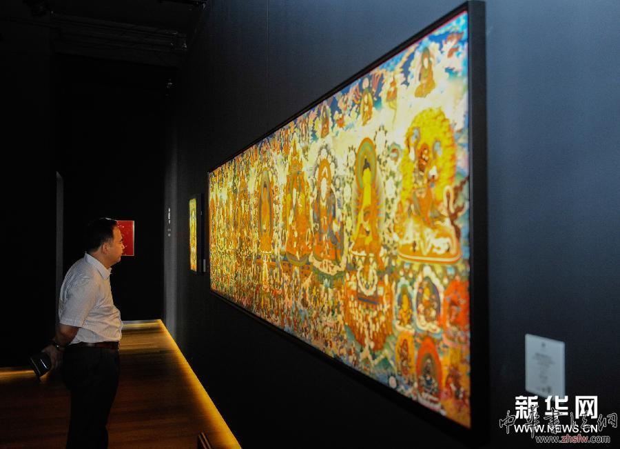 （晚报）（1）青海热贡唐卡美术大师作品联展在京开幕