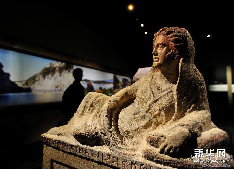 （文化）（2）武汉：“曙光时代——意大利的伊特鲁里亚文明展”开幕
