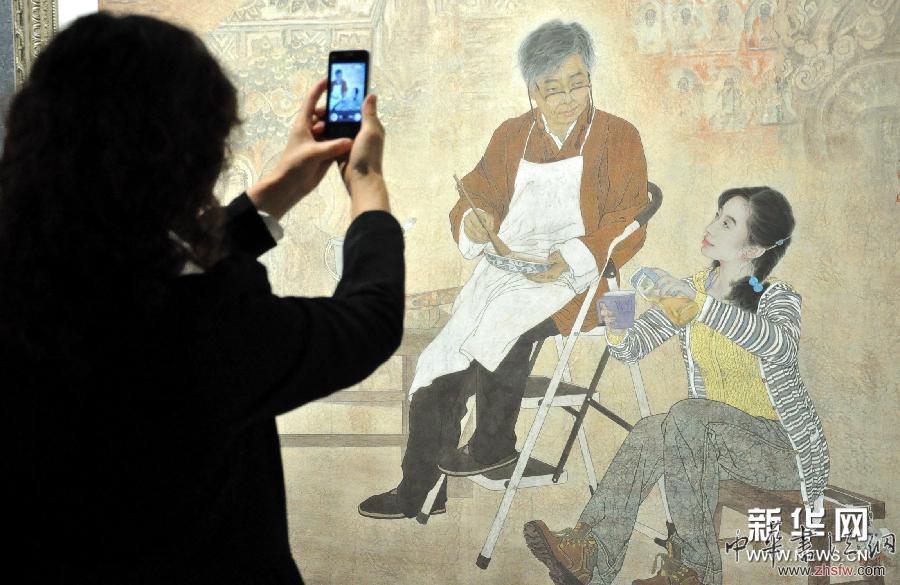 （文化）（1）“朝圣敦煌”全国美术作品展在敦煌举行