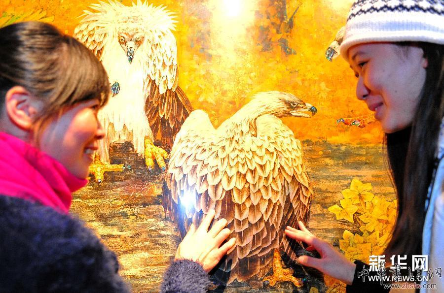 （晚报）（2）陈文灿漆画水墨画展在福建省美术馆举行