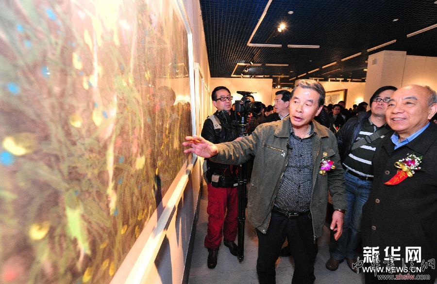 （晚报）（3）陈文灿漆画水墨画展在福建省美术馆举行