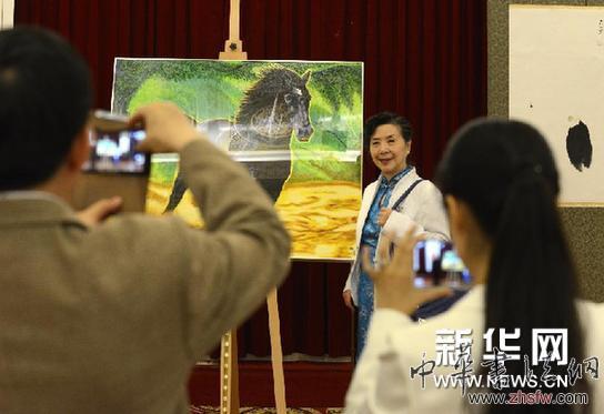 （文化）（2）“中国梦·赤子心”－－丹青两岸文化交流之台湾画展开幕