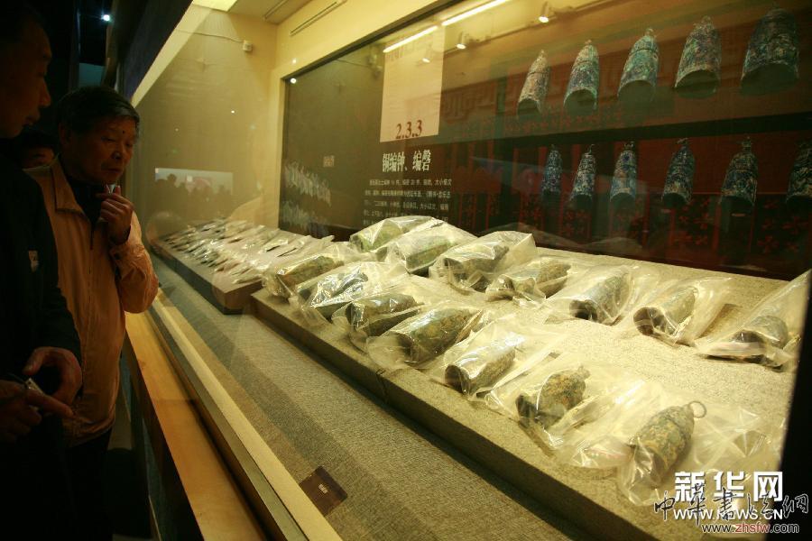 隋炀帝墓出土文物特展在扬州开展 组图