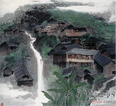 吴冠中《云南景色》镜心  89×96厘米  广州嘉德2006年5月拍卖成交价264万元