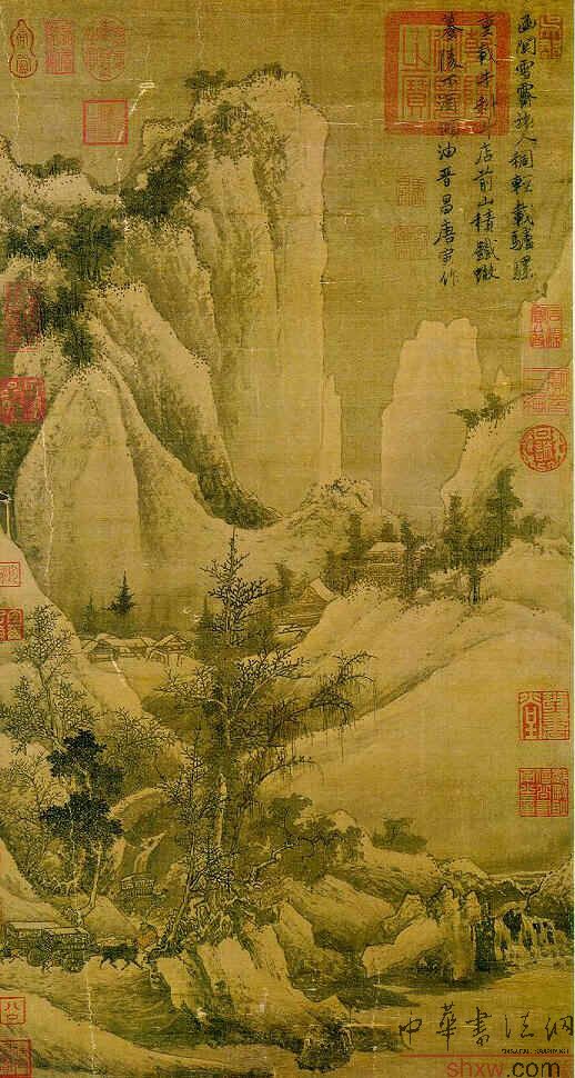 唐寅山水作品选--中华书法网——中国书法大型门户
