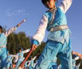 小学生练习自创的书法操