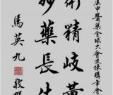 马英九书法作品家乡展出 题字纪念共和元勋
