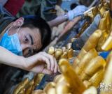 重庆大足石刻千手观音主尊造像修复工程进展顺利 组图