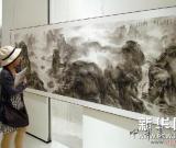 刘海粟弟子谢天成在新加坡举办画展 图