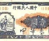 你不一定见过第一套人民币