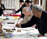 北京：书画家走基层 组图