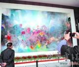 朱德群最大油画作品《复兴的气韵》上海展出